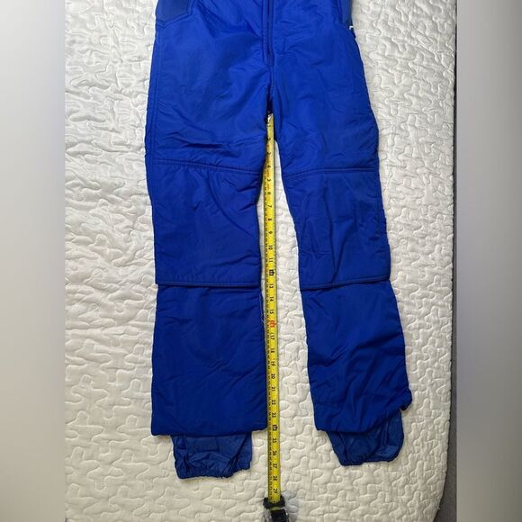 Vintage 90s Pacific Trail Youth Ski Suit Sz 12 Blue One-Piece Snow Bib Snowsuit - Picture 6 of 10